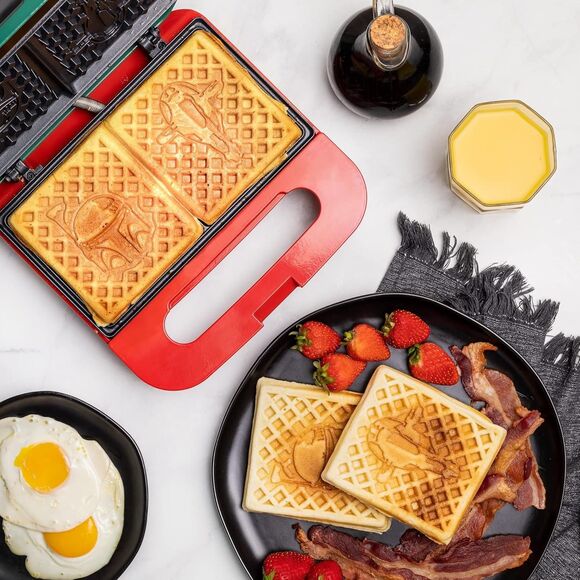 Star Wars Boba Fett Bounty Hunter Slave 1 Non-Stick Double-Square Waffle Maker - Picture 5 of 8
